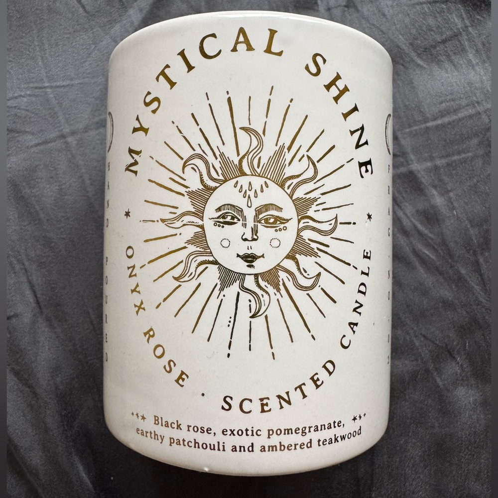 Mystical Shine Onyx Rose Candle